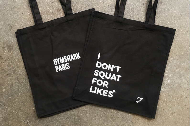 gymshark tote bag