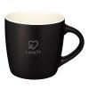 Riviera ceramic mug 340 ml Standard | Solid black-White | not available | No Branding | not available | not available