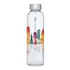 Bodhi 500 ml glass water bottle Standard | Blue | No Branding | not available | not available | not available