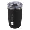 Bello 420 ml glass tumbler with recycled plastic outer wall Solid black | not available