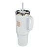 Sydney 1200 ml double wall RCS certified copper vacuum insulated mug with straw Standard | white | Not applicable | No Branding | not available | not available