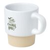 Olympia 130 ml stackable expresso cup with clay bottom Standard | white | No Branding | not available | not available