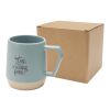 Dolce 300 ml ceramic mug with matt finish Reef blue | not available