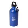 Oregon 400 ml RCS certified single wall stainless steel water bottle with carabiner Standard | Royal blue | No Branding | not available | not available