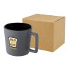 Cali 370 ml ceramic mug with matt finish Standard | Solid black-Grey | No Branding | not available | not available