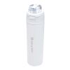 Theron 800 ml RCS recycled single wall stainless steel water bottle with dual function lid  White