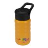 Knox 350 ml RCS recycled double wall stainless steel sport bottle with flip straw Yellow
