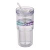 Archer 480 ml double wall plastic tumbler White
