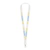 Impey lanyard with convenient hook Priority | White | 1-color Screen Print | both straps | 300 mm x 16 mm | not available