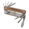 Fixie 8-function wooden bicycle multi-tool Standard | Brown | No Branding | not available | not available