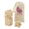 Jumble wooden toppling tower game Standard | Natural | No Branding | not available | not available | not available