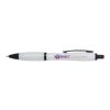 Nash recycled plastic ballpoint pen with black trims (black ink) Standard | White | No Branding | not available | not available