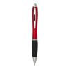 Nash RCS recycled plastic ballpoint pen with coloured barrel and black grip (black ink) Standard | Red | No Branding | not available | not available