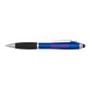 Nash RCS recycled plastic stylus ballpoint pen with coloured barrel and black grip (blue ink) Standard | Royal blue | No Branding | not available | not available