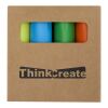 Mini recycled plastic highlighter set Multi colour