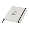 Spectrum A5 white notebook with coloured strap Standard | White-Solid black | No Branding | not available | not available | not available