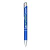 Blue Ink Moneta Anodized Aluminium Click Ballpoint Pen Standard | Blue | not available | No Branding | not available | not available
