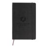 Moleskine Squared L Hard Cover Notebook Standard | Solid black | Paper Print | paper band | 460 mm x 55 mm