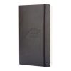 Moleskine squared L soft cover notebook Standard | Solid black | Paper Print | paper band | 460 mm x 55 mm