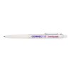 Soffit recycled aluminium click anodized ballpoint pen (blue ink) White