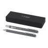 Lucetto recycled aluminium ballpoint and rollerball pen gift set Standard | Grey | Not applicable | No Branding | not available | not available
