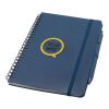 Thalaasa A5 ocean-bound hard cover notebook with ballpoint pen (black ink) Standard | Ocean blue | Not applicable | No Branding | not available | not available