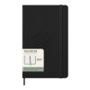 Moleskine horizontal hard cover 12 month L weekly planner Standard | Solid black | not available | No Branding | not available | not available