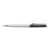 Hemisphere colour blocking ballpoint pen with palladium trim Standard | white-black | No Branding | not available | not available