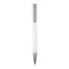 Ziggur aluminium ballpoint pen (blue ink) Standard | White | not available | No Branding | not available | not available