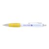 Nash recycled plastic ballpoint pen (blue ink) Standard | Yellow | No Branding | not available | not available
