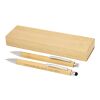Oblys bamboo ballpoint pen and mechanical pencil set (black ink) Standard | Natural | Not applicable | No Branding | not available | not available