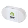 Velvi pencil sharpener with eraser  Standard | white | No Branding | not available | not available