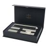 Parker IM Essentials rollerball and ballpoint pen set - black Solid black