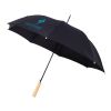 Alina 23" auto open recycled PET umbrella Standard | Solid black | No Branding | not available | not available | not available