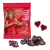 Cassis Fruit Juice Gum Hearts Transparent | Without Branding