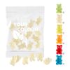 VEGAN 1-colour Premium-Bears, 20 g in a Conventional Bag blau | Without Branding | Cassis: blue