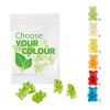 VEGAN 1-colour Premium-Bears, 10 g in a Compostable Bag rot | Without Branding | Raspberry: red