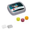Mini Tin with Hinged Lid with Pulmoll Pastilles white | Without Branding