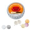 MINI CLICK CLACK Tin with mentos, 50g white | Without Branding | Classic Mint