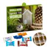 Premium Gift Advent Calendar Eco with Ritter Sport Choco Cubes, Milka Favourites Mix, Kinder Chocolate Mini & Kinder bueno Mini Mix digital- or offset printing