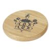 Scoll wooden coaster with bottle opener Standard | Natural | No Branding | not available | not available