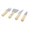 Cheds 4-piece bamboo cheese set Standard | Natural | No Branding | not available | not available