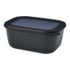 Cirqula 1500 ml rectangular multi bowl Solid black