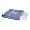 Anna 180 g/m² hammam cotton towel 100x180 cm Standard | Deep blue | 1-color Screen Print | front | 280 mm x 230 mm | not available