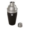 Gaudie recycled stainless steel cocktail shaker Standard | Solid black | No Branding | not available | not available