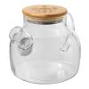 Zen tea pot with strainer and bamboo lid Standard | white | No Branding | not available | not available