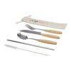 Root 5-piece stainless steel and beech wood cutlery set  Standard | Natural | No Branding | not available | not available | not available