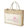 Mumbay Cotton Jute Bag with Pocket Standard | Natural-Natural | No Branding | not available | not available | not available