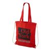 Eliza 240 g/m² cotton drawstring backpack Standard | Red | not available | No Branding | not available | not available | not available