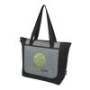Reclaim GRS recycled two-tone zippered tote bag 15L Standard | Solid black-Heather grey | Not applicable | No Branding | not available | not available | not available